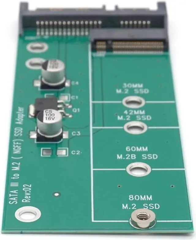 Alt view image 7 of 9 - Weastlinks NGFF ( M2 ) SSD to 2.5" SATA Adapter M.2 NGFF SSD to SATA3 Convert Card For 30/42/60/80mm M.2 SSD Hard Drive