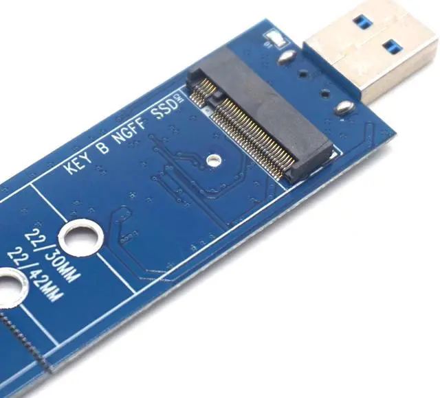 Alt view image 4 of 7 - Weastlinks M.2 to USB3.0 Adapter B Key M.2 SSD Adapter USB 3.0 to 2280 M2 SSD Drive Adapter NGFF Converter Reader Card