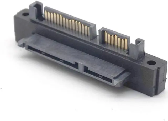 Alt view image 2 of 7 - Weastlinks UP Down 90 Degree 7+15Pin SATA Male to Female Port Converter Adapter for SATA HDD SSD Hard Disk Drive