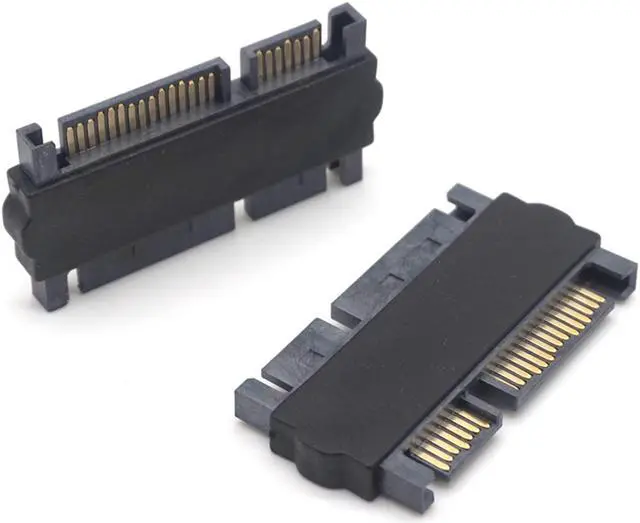 Alt view image 7 of 7 - Weastlinks 22Pin SATA Male to SATA Male Adapter Converter 7+15Pin for Desktop Laptop Hard Disk Drive