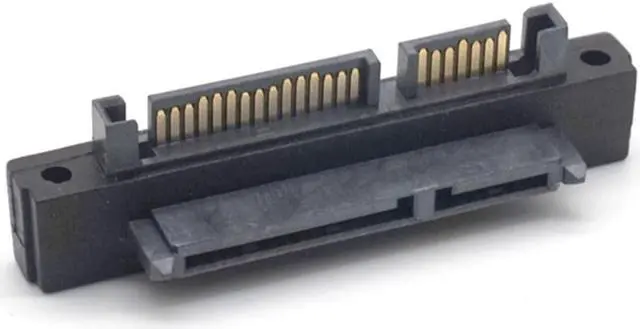 Alt view image 4 of 7 - Weastlinks UP Down 90 Degree 7+15Pin SATA Male to Female Port Converter Adapter for SATA HDD SSD Hard Disk Drive