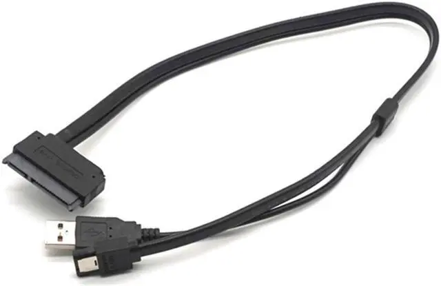 Alt view image 2 of 7 - Weastlinks eSATA USB Cable Hard Drive Disk SATA 22pin to eSATA Data USB Powered Cable Adapter for 2.5" HDD
