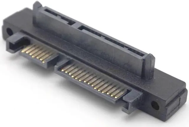 Alt view image 7 of 7 - Weastlinks UP Down 90 Degree 7+15Pin SATA Male to Female Port Converter Adapter for SATA HDD SSD Hard Disk Drive