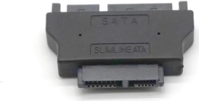 Alt view image 2 of 7 - Weastlinks Slimline SATA Adapter Serial ATA 7+15 22pin Male to Slim 7+6 13pin Female Adapter for Desktop Laptop HDD CD-ROM Hard Disk Drive