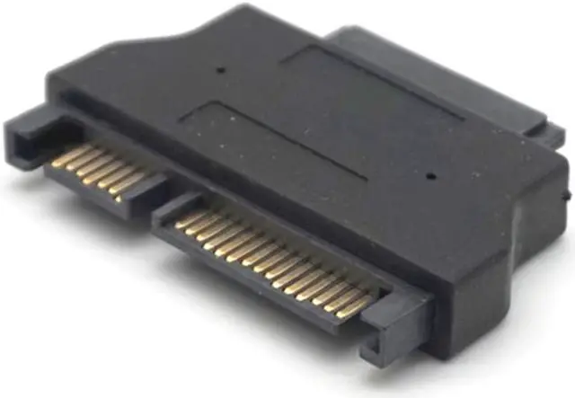 Alt view image 7 of 7 - Weastlinks Slimline SATA Adapter Serial ATA 7+15 22pin Male to Slim 7+6 13pin Female Adapter for Desktop Laptop HDD CD-ROM Hard Disk Drive