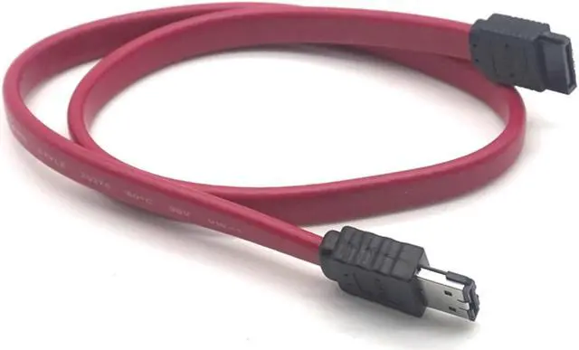Alt view image 7 of 7 - Weastlinks 2PCS eSATA to SATA Cable Serial ATA External SATA Cable Adapter 7 Pin Male Convertidor Adaptor Cable Shielded Cable 0.5M(1.6ft)