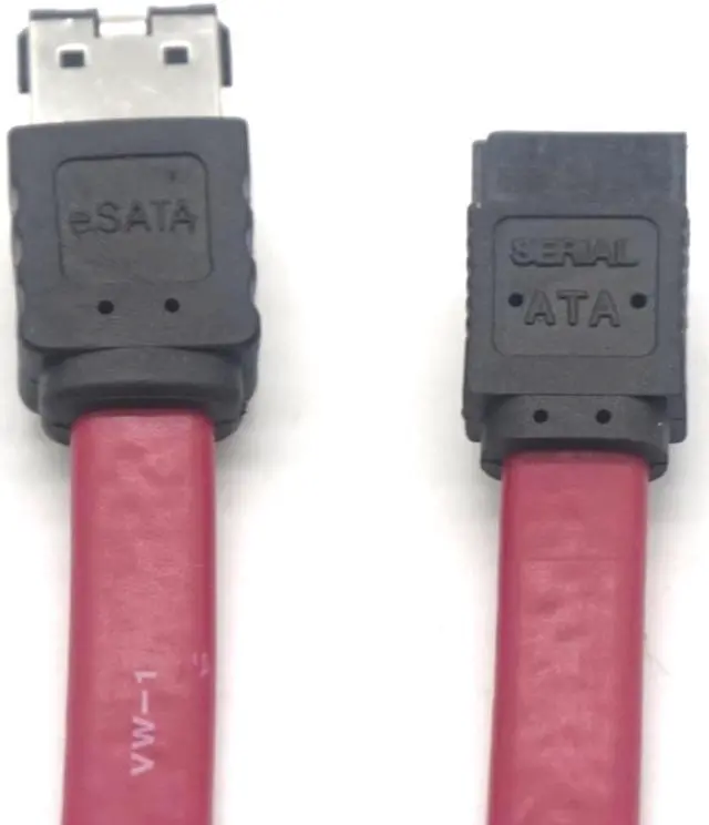 Alt view image 5 of 7 - Weastlinks 2PCS eSATA to SATA Cable Serial ATA External SATA Cable Adapter 7 Pin Male Convertidor Adaptor Cable Shielded Cable 0.5M(1.6ft)