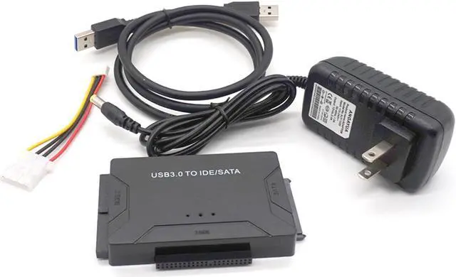 Alt view image 2 of 7 - Weastlinks 3 in 1 USB 3.0 to SATA IDE PATA Adapter USB3.0 Data Transfer Converter for PC Laptop 2.5/3.5/5.25 Hard Disk Drive HDD SSD