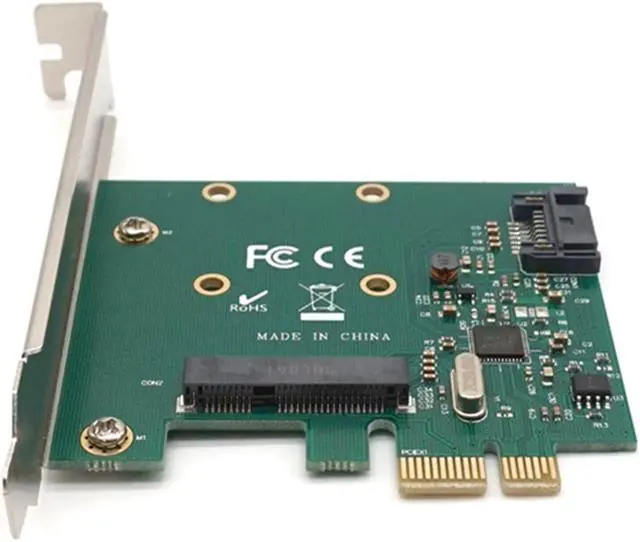 Alt view image 5 of 7 - Weastlinks PCI-E PCIe to mSATA SSD And SATA 3.0 Combo Extender Adapter Card 6.0Gbps