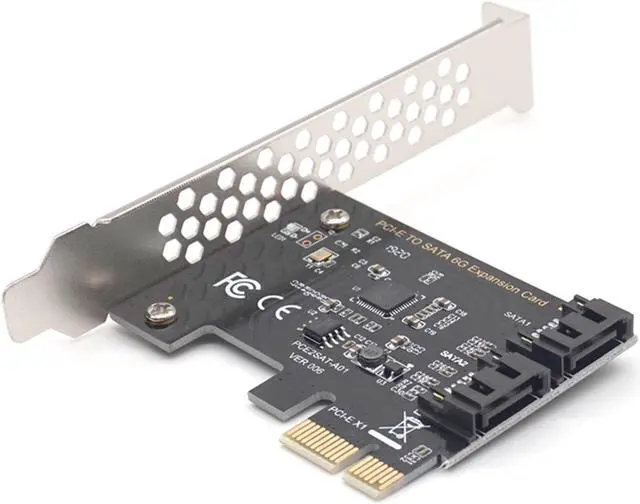 Main image of Weastlinks 2 Port PCIE SATA 3.0 6Gbps Controller Card, PCI Express to SATA III Adapter Converter SATA 3.0 PCI-E Riser Expansion Adapter Board for PC