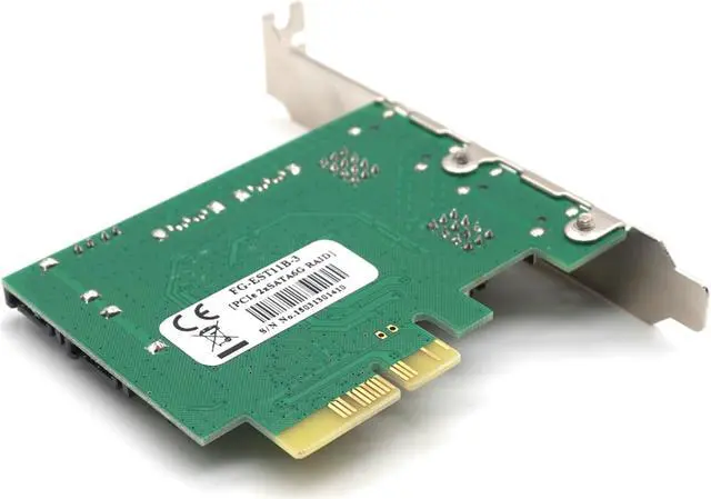 Alt view image 5 of 6 - Weastlinks PCI-E to 4 Port Internal SATA 3.0 Raid Controller Card with 2 Port External eSATA EST11B