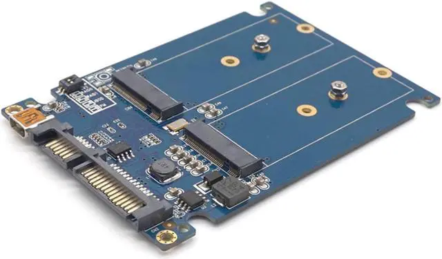 Alt view image 6 of 7 - Weastlinks Dual M.2 NGFF ssd SATA3 adapter expansion card adapter SATA to NGFF 2.5 inch SATA