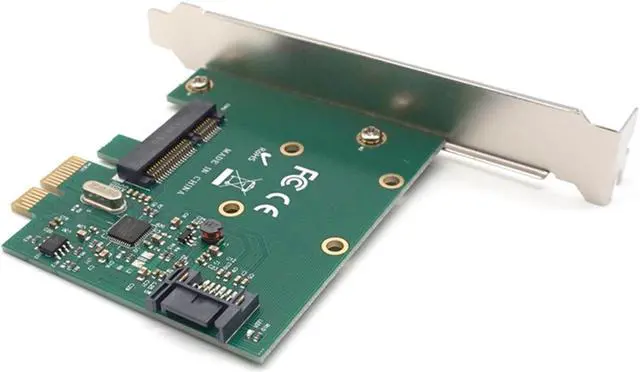 Alt view image 6 of 7 - Weastlinks PCI-E PCIe to mSATA SSD And SATA 3.0 Combo Extender Adapter Card 6.0Gbps