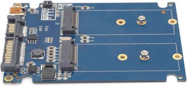 Alt view image 7 of 7 - Weastlinks Dual M.2 NGFF ssd SATA3 adapter expansion card adapter SATA to NGFF 2.5 inch SATA