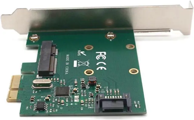 Alt view image 4 of 7 - Weastlinks PCI-E PCIe to mSATA SSD And SATA 3.0 Combo Extender Adapter Card 6.0Gbps
