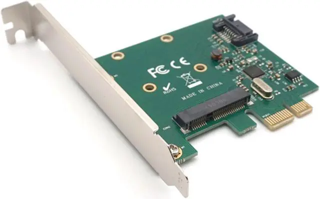 Alt view image 2 of 7 - Weastlinks PCI-E PCIe to mSATA SSD And SATA 3.0 Combo Extender Adapter Card 6.0Gbps