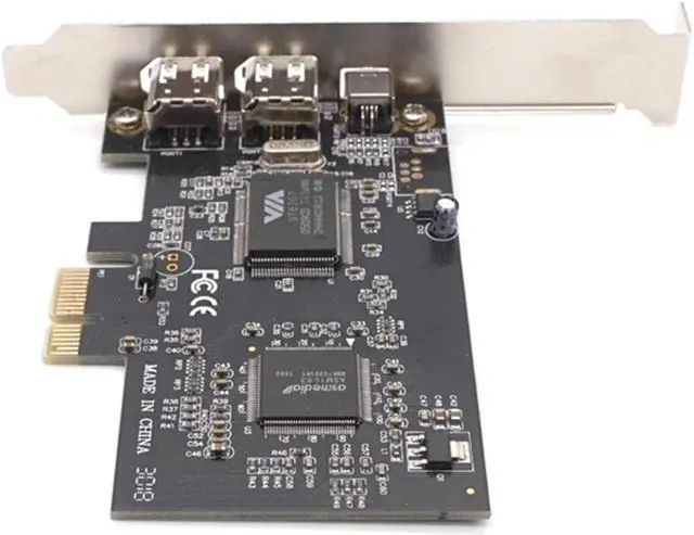 Alt view image 4 of 7 - Weastlinks PCIE 1394 Firewire Card, PCI Express (1X) to External IEEE 1394 Adapter Controller (2 x 6 Pin + 1 x 4 Pin) for Desktop PC and DV Connection