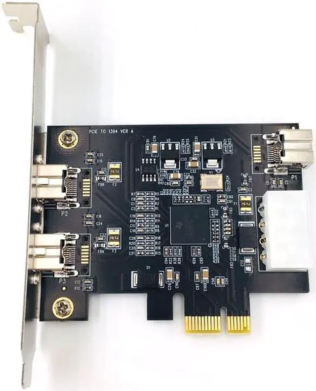 Alt view image 2 of 4 - Weastlinks PCIE Combo 3 x 1394b Firewire Ports PCI-Express to 3port 1394b Controller Card 1394 card TI Chipset