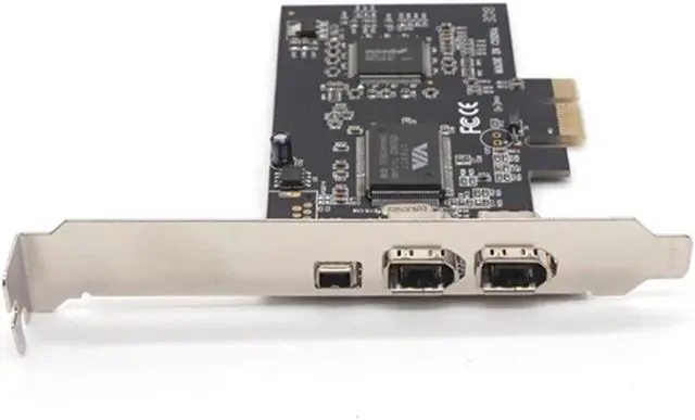 Alt view image 6 of 7 - Weastlinks PCIE 1394 Firewire Card, PCI Express (1X) to External IEEE 1394 Adapter Controller (2 x 6 Pin + 1 x 4 Pin) for Desktop PC and DV Connection