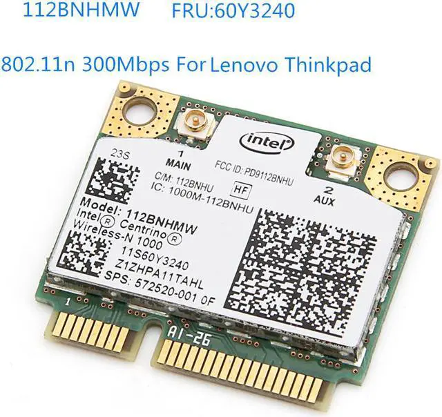 Main image of Weastlinks For Lenovo Intel Wireless-N 1000 112BNHMW 300Mbps Wifi Mini PCIe Card 802.11b/g/n 60Y3240 for IBM Thinkpad L410 L510 SL510 X201