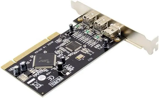 Alt view image 3 of 6 - Weastlinks PCI to 1394A+1394B FireWire card 2 Ports 9Pin 1394B+1 Port 6Pin 1394A PCI Controller Card TI Chipset