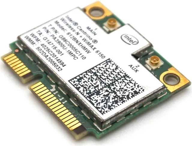 Alt view image 3 of 7 - Weastlinks INTEL 6150BN 612BNXHMW WIFI+WIMAX 300M Mini PCI-e Wireless WLAN Card