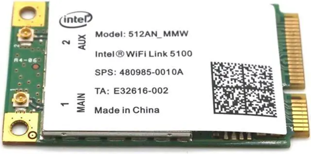 Alt view image 7 of 7 - Weastlinks Link Intel 5100 WIFI 512AN_MMW 300M Mini PCI-E Wireless WLAN Card 2.4/5GHz
