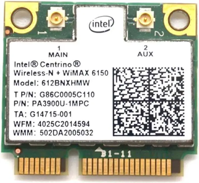 Alt view image 6 of 7 - Weastlinks INTEL 6150BN 612BNXHMW WIFI+WIMAX 300M Mini PCI-e Wireless WLAN Card