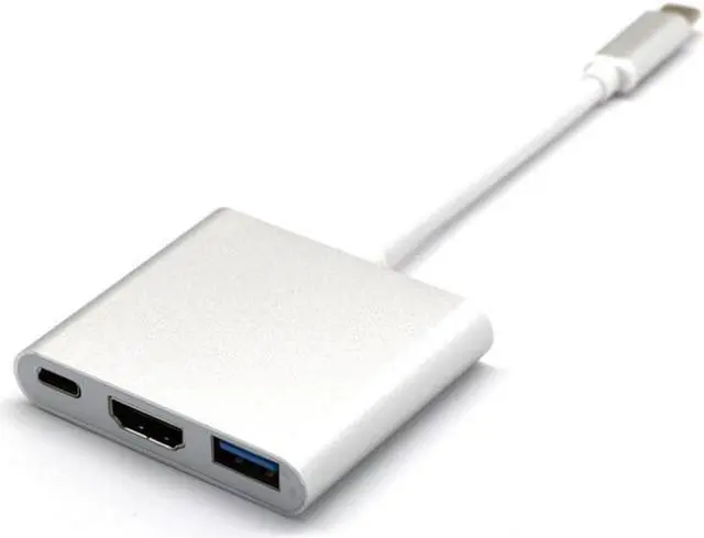 Alt view image 6 of 9 - Weastlinks 3 in 1 Hub Type C USB 3.1 to PD USB-C 4K * 2K 1080p HDMI USB3.0 USB 3.0 Adapter For Apple Macbook pro samsung S10 S9 S8