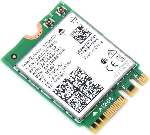 Alt view image 4 of 7 - Weastlinks Dual Band Wireless-AC 9260ac For 9260NGW Adapter NGFF 1730Mbps WiFi + Bluetooth 5.0 802.11ac MU-MIMO Card Windows 10
