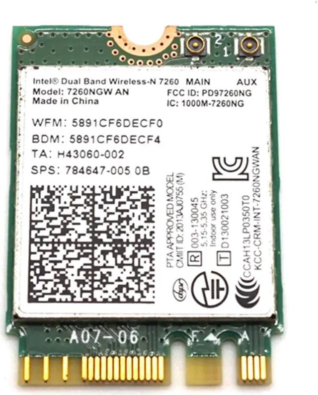 Main image of Weastlinks Dual band 300Mbps Wireless Adapter For Intel Wireless-N 7260 7260NGW AN Wifi + Bluetooth 4.0 802.11n 2.4G/5Ghz Wlan Network card