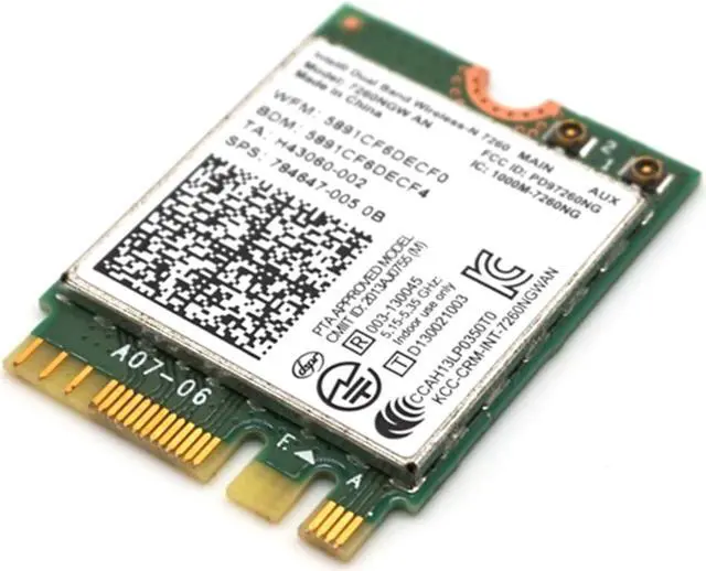 Alt view image 7 of 9 - Weastlinks Dual band 300Mbps Wireless Adapter For Intel Wireless-N 7260 7260NGW AN Wifi + Bluetooth 4.0 802.11n 2.4G/5Ghz Wlan Network card