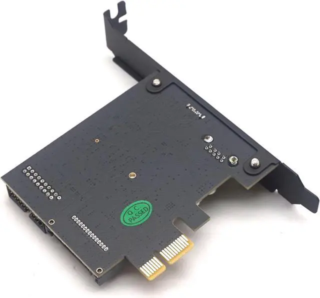Alt view image 6 of 7 - Weastlinks PCI-Express PCI-e To USB 3.1 Type-C Riser Post Card PCIe to USB-C USB3.0+19PIN Front USB Miner Expansion Adapter Card