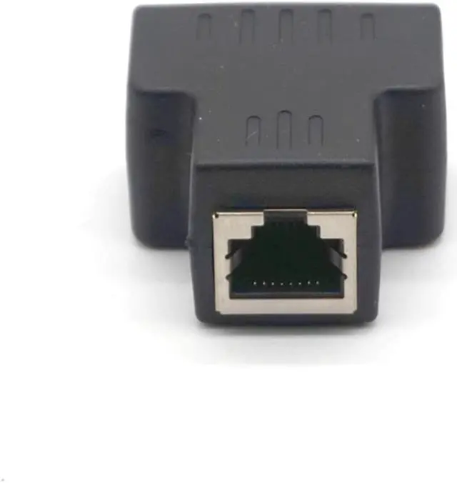 Alt view image 4 of 7 - Weastlinks 2PCS 1 To 2 Ways LAN Ethernet Network Cable RJ45 Female Splitter Connector Adapter Splitter Extender Plug Adapter Connector