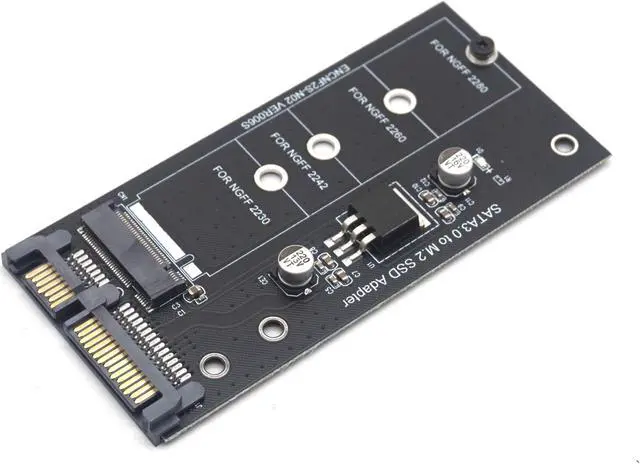 Alt view image 2 of 7 - Weastlinks NGFF M.2 Adapter M2 SATA3 Raiser M.2 to SATA Adapter SSD M2 to SATA Expansion Card B Key Support 30/42/60/80mm