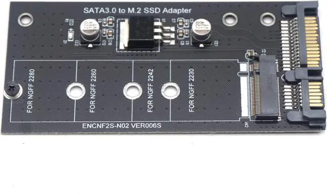 Alt view image 3 of 7 - Weastlinks NGFF M.2 Adapter M2 SATA3 Raiser M.2 to SATA Adapter SSD M2 to SATA Expansion Card B Key Support 30/42/60/80mm