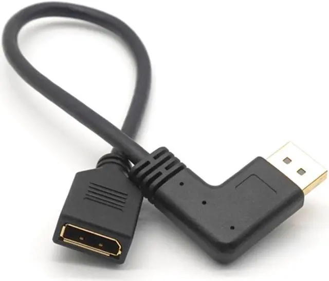 Alt view image 6 of 7 - Weastlinks 4K DP Extension Cable DisplayPort Male to Female Right Left Up Down Angle 90 Degree Extension Cable