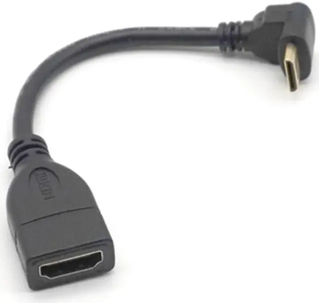 Alt view image 2 of 7 - Weastlinks Right Left Up Down angle 90 Degree Mini HDMI Male to HDMI Female Converter Adapter Cable Converter Adapter HDTV Connector