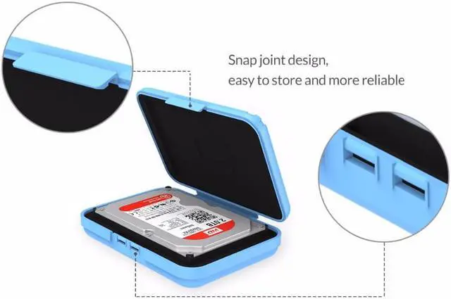 Alt view image 4 of 7 - Weastlinks PHX-35 Simple HDD Protection Box Case Cover for 3.5 Inch Hard Drive Case Waterproof Function Portable Hard Disk Box