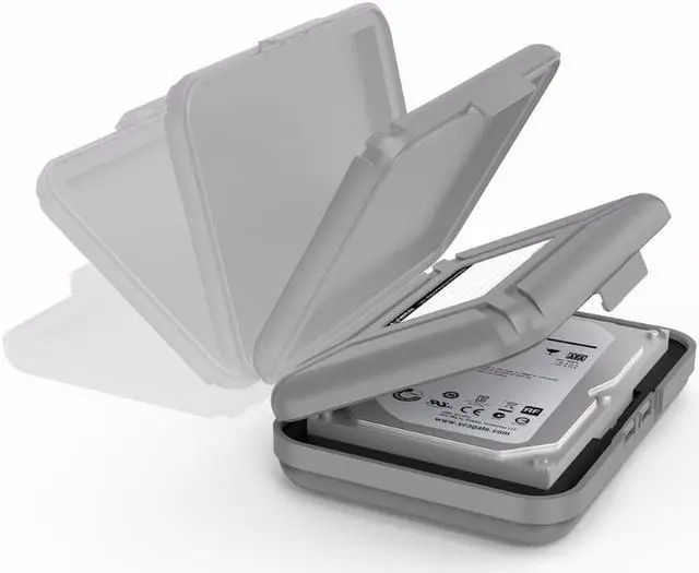 Alt view image 6 of 7 - Weastlinks PHX-35 Simple HDD Protection Box Case Cover for 3.5 Inch Hard Drive Case Waterproof Function Portable Hard Disk Box