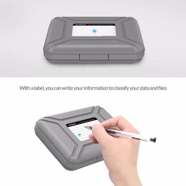 Alt view image 3 of 7 - Weastlinks PHX-35 Simple HDD Protection Box Case Cover for 3.5 Inch Hard Drive Case Waterproof Function Portable Hard Disk Box