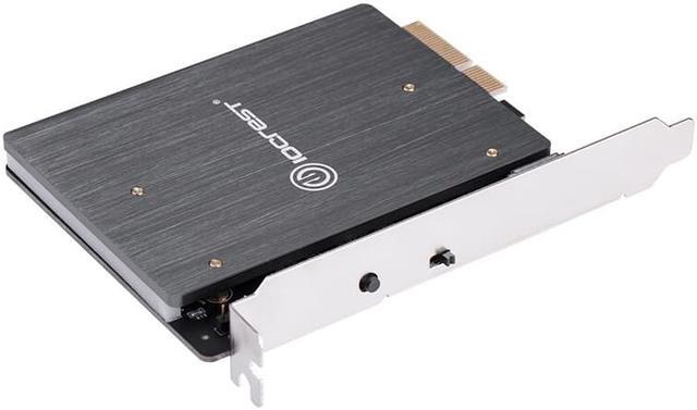 Alt view image 7 of 7 - Weastlinks PCIE TO NVME MKEY card With 5V RGB LED PCIE to M2 NVME SSD Adapter PCI Express x4 Card B Key and M Key Port