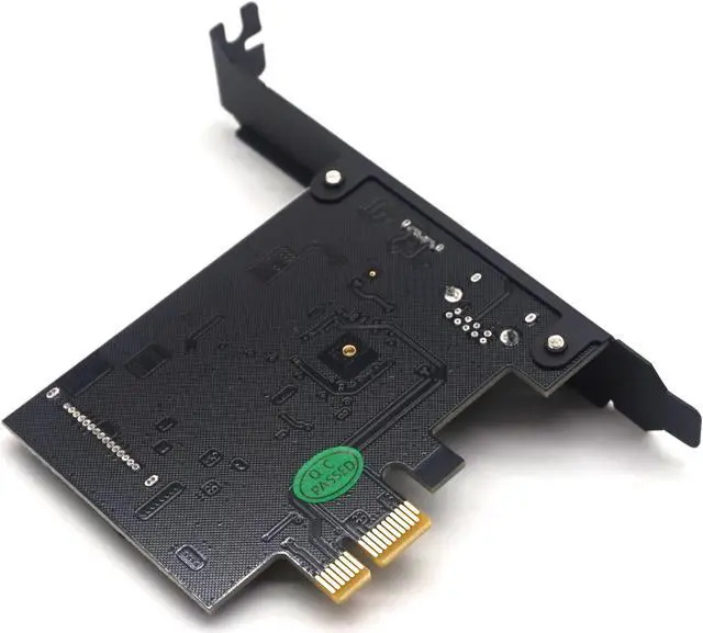 Alt view image 6 of 7 - Weastlinks SuperSpeed USB 3.1 Type C + USB 3.0 PCI-Express Expansion Card Riser 15pin SATA Power Connector PCIE X1 Adapter ASM3142 Chipsets