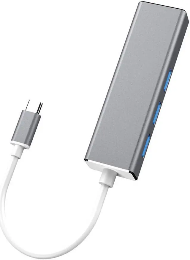 Alt view image 3 of 8 - Weastlinks 3 Ports USB 3.0 HUB Type C to RJ45 Gigabit Ethernet Network Card Adapter 1000Mbps USB-C USB3.0 HUB Splitter for Macbook Notebook Laptop