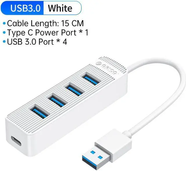Main image of Weastlinks 4 Port USB 3.0 HUB With Type C Power Supply Port For PC Laptop Computer 7 Port USB Splitter USB3.0 OTG Adapter