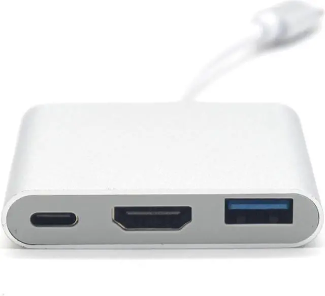 Alt view image 3 of 7 - Weastlinks Type-C To HDMI USB3.0 PD 3 in 1 Cable Converter USB 3.1 Type-C Switch To HDMI 4K Adapter Converter Cable