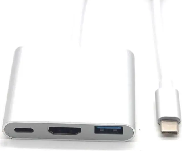 Alt view image 5 of 7 - Weastlinks Type-C To HDMI USB3.0 PD 3 in 1 Cable Converter USB 3.1 Type-C Switch To HDMI 4K Adapter Converter Cable