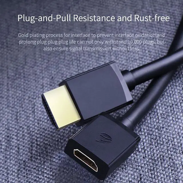 Alt view image 6 of 7 - Weastlinks HDMI-compatible Extension Cable 4K HDMI-compatible 2.0 male to female extender for Computer/HDTV/Laptop/Projector/PS3/4