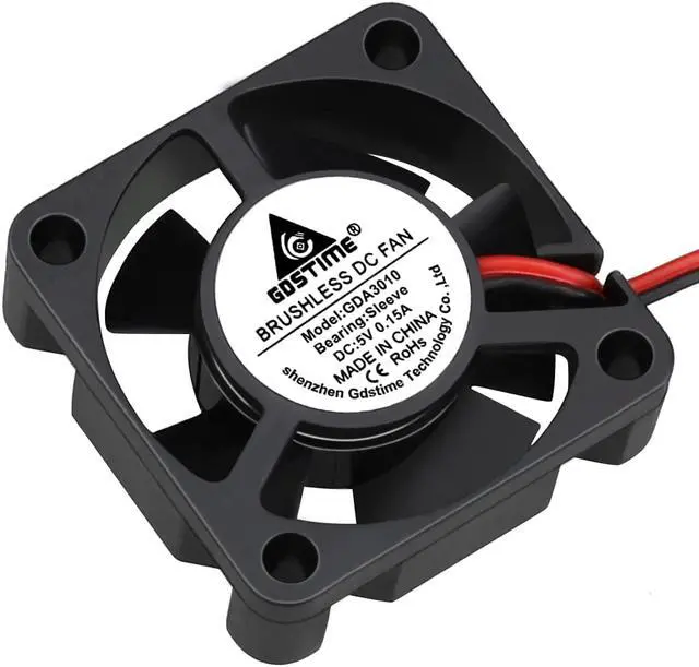 Alt view image 2 of 6 - Weastlinks 2Pcs DC 5V 12V Fan 30MM 3010 30x30x10mm Laptop Ultrathin Brushless Axial Cooling Fan 3010 Fan XH2.54