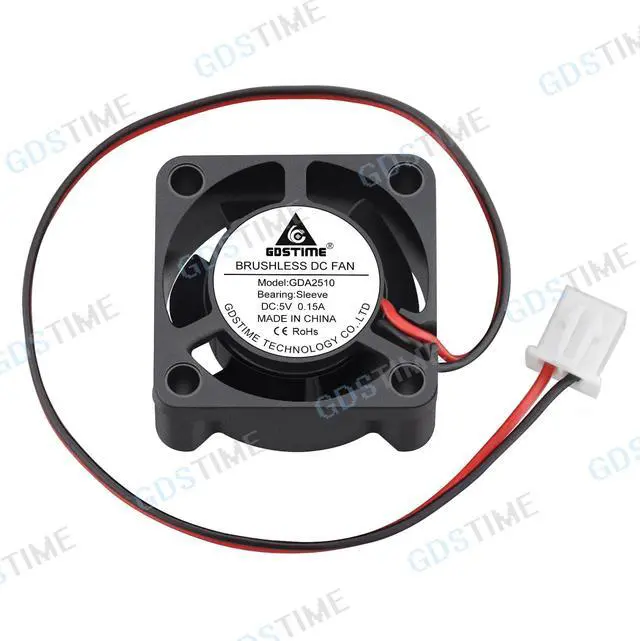 Alt view image 5 of 6 - Weastlinks 2Pcs DC 5V 12V 24V Fan 25MM 25x25x10MM Laptop Ultrathin Brushless Axial Cooling Fan 2510 Fan XH2.54